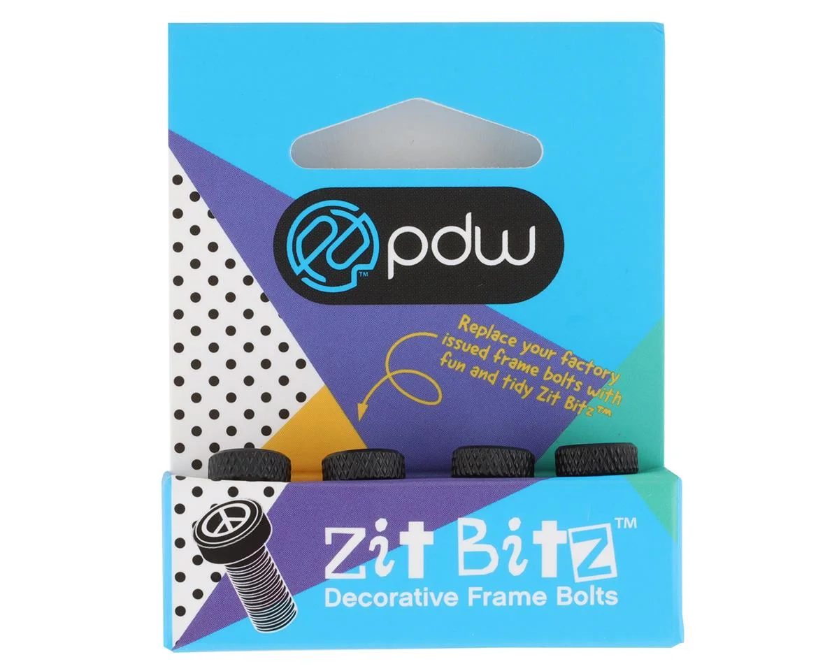 Portland Design Works Zit Bitz Decorative Frame Bolts (Black) (Leaf) (4-Pack) - view 2